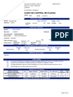 Certificado de Control de Plagas