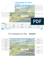 Diagram of A River ks2 Labelling Activity - Ver - 7