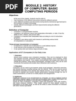 Living in The It Era Module 2 History of Computer Basic Computing Periods Final