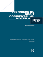 André Gouron - Pionniers Du Droit Occidental Au Moyen Age (2006)