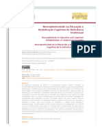 Neuroplasticidade na Educação e Reabilitação Cognitiva da Deficiência Intelectua