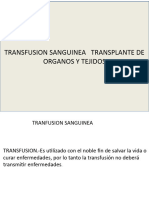 TRANSFUSION DE SANGRE   BUENO