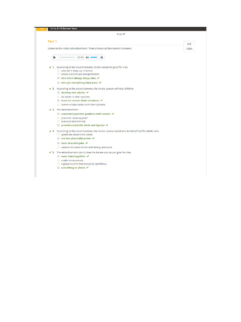 Summit 1 6-10 Review Test | PDF