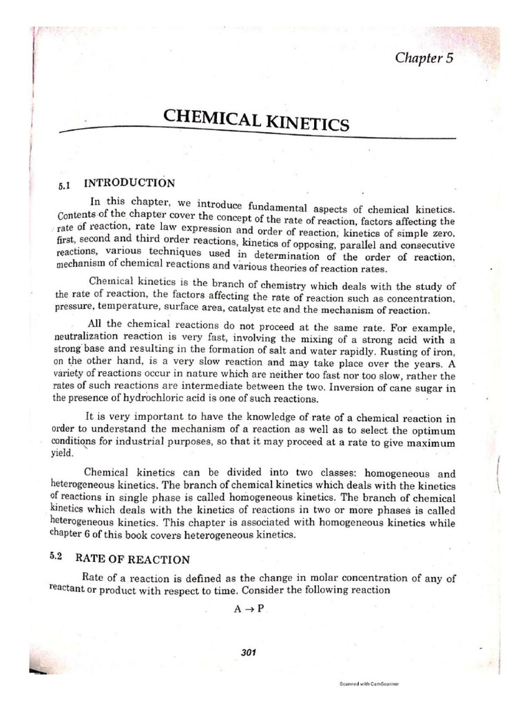Physical Chemistry Chapter 5 | PDF