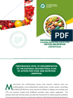 Scorecard On Performance Level of Implementation of The National Multisectoral Plan of Action For Food and Nutrition