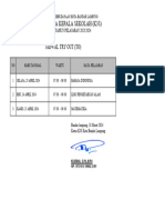 Jadwal Try Out Kota