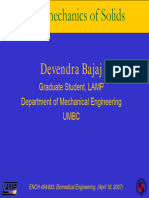 Biomechanics of Solids Devendra Bajaj