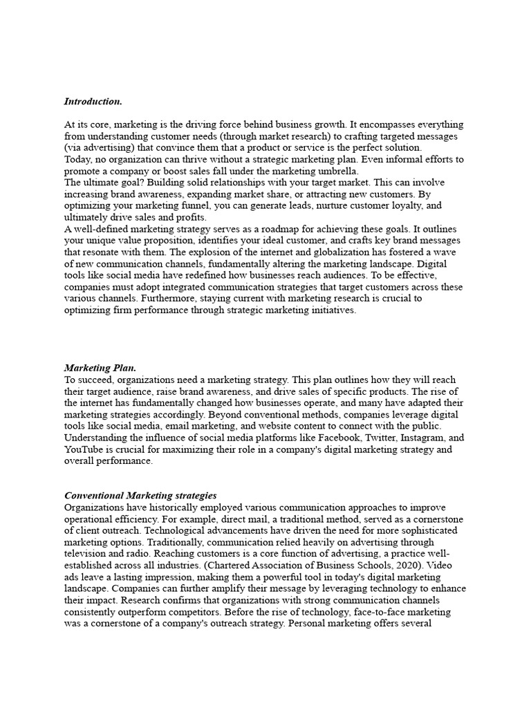 Literature Review - Marketing | PDF | Marketing | Digital Marketing
