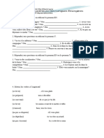 Grammaire 27-31 Mars 2023