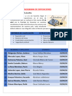 CRONOGRAMA DE EXPOSICIONES- COMUNICACIÓN - SEXTO GRADO