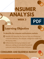 Consumer Analysis: Week 3