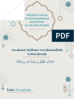 Issues Facing Madrasah Education in The Philippines