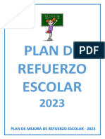 PLAN DE REFUERZO ESCOLAR 2do GRADO 2023