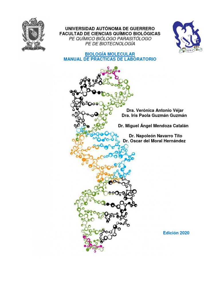 Manual de Prácticas Biología Molecular2017QBP2020 PDF Reacción