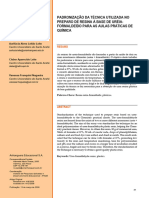 Padronização Da Técnica Utilizada No Preparo de Resina