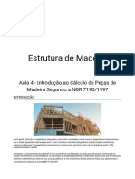 Aula 4 - Introdução Ao Cálculo de Peças de Madeira Segundo A NBR 7190.1997