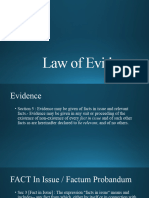 Law of Evidence