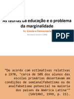 (Slide) As Teorias Da Educação