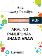 Ang Aking Pamilya: Araling Panlipunan 1 Ikalawang Markahan-Ikalawang Linggo