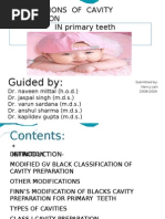 GV Black's Cavity Classification Guide | PDF | Tooth Enamel | Dentistry ...