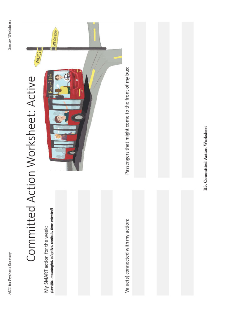 Committed Action Worksheet PDF