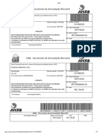 DAM - Documento de Arrecadação Mercantil: Budegas Bebidas Ltda