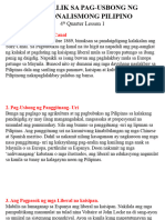 Mga Salik Sa Pag-Usbong NG Nasyonalismong Pilipino