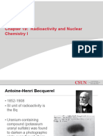 Radioactivity in Nuclear Chemistry