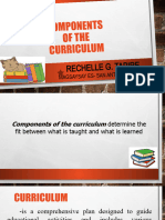 Rechelle G. Tapire-Report-Components of Curriculum-Mam Bagacina