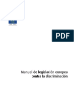 Manual de legislación europea contra la discriminación (2011)