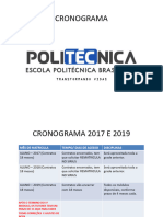 Cronograma Estudos