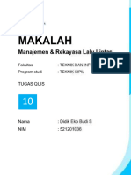 MAKALAH - Manajemen & Rekayasa Lalu Lintas - Part 1