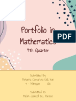 Iran, Rehanna Cassandra DG. - Mathematics Portfolio