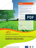 Energie și Biomasă în Republica Moldova Buletin Electronic