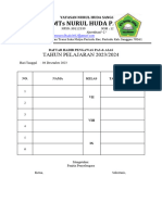 Daftar Pengawas Ulangan