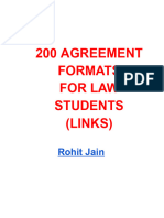 200 Agreement formats