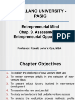 Chap. 9. Assessment of Entrepreneurial Opportunities New
