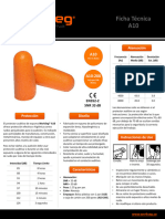 Ficha Técnica Protector Auditivo WorkSeg A10, A10-200