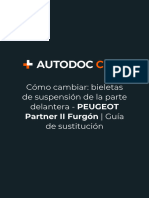 Cómo cambiar_ bieletas de suspensión de la parte delantera - PEUGEOT Partner II Furgón _ Guía de sustitución