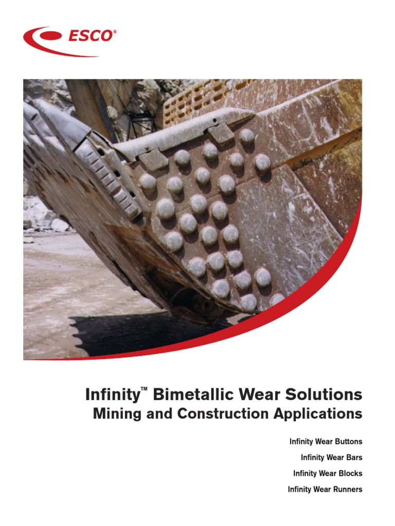 ESCO INFINITY WEAR PARTS PDF Wear Materials