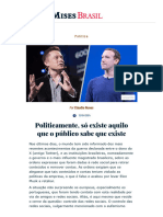 Politicamente, Só Existe Aquilo Que o Público Sabe Que Existe - Mises Brasil