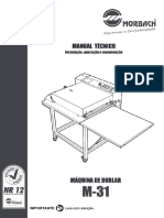 MANUAL TÉCNICO Instalação, operação e manutenção MÁQUINA DE DUBLAR M-31 - PDF Download grátis