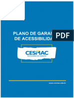 Plano de garantia da acessibilidade ´cesmac