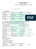 Tieng Anh 7 Friends Plus - Unit 8 - Test 2