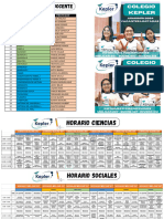 Hoario Profesores Kepler Ciclo Octubre