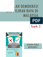 Amalan Demokrasi Dan Pilihan Raya Di Malaysia