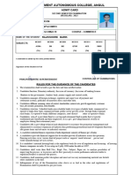 Admit Card 2nd Semestar Commerce