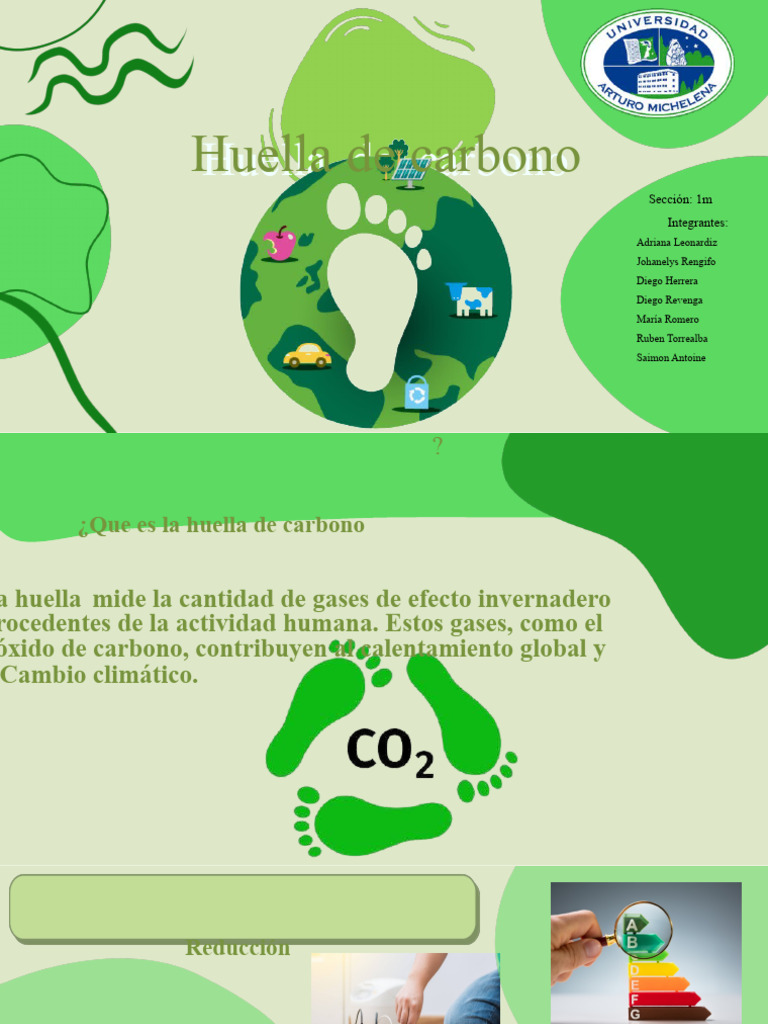 Huella de Carbono y su Reducción | PDF | Ciencia y matemáticas