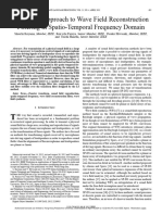 Analytical Approach To Wave Field Reconstruction Filtering in Spatio-Temporal Frequency Domain