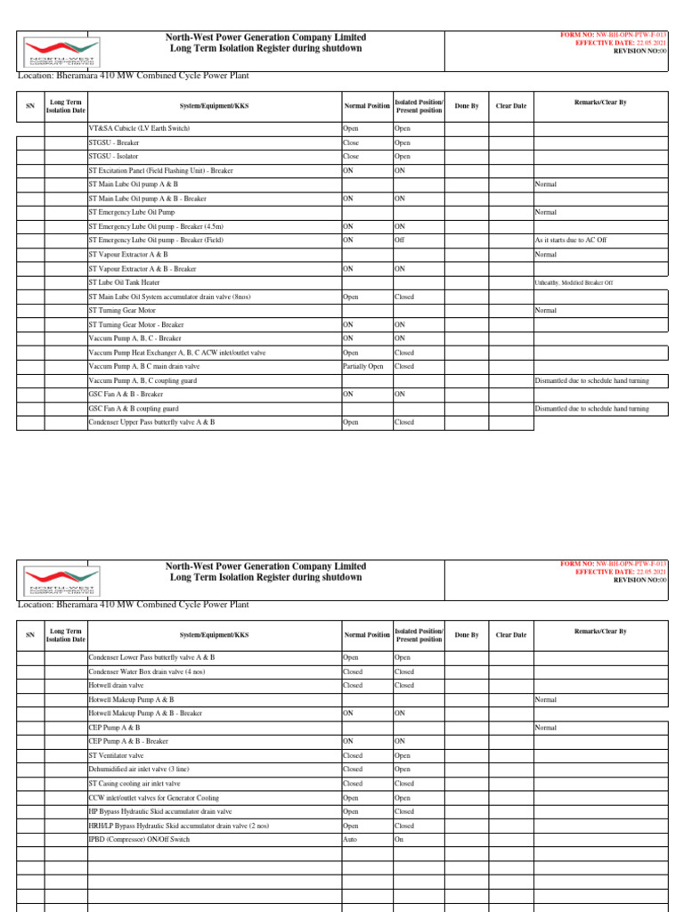 Register - 02 - LTSD (G4) | Download Free PDF | Pump | Gases